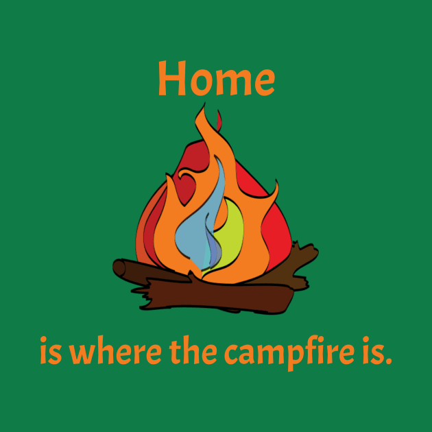 Home at the Campfire by CustomDesignz