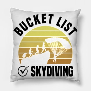 Skydiving Skydiver Parachuting Parachute Skydivers Pillow