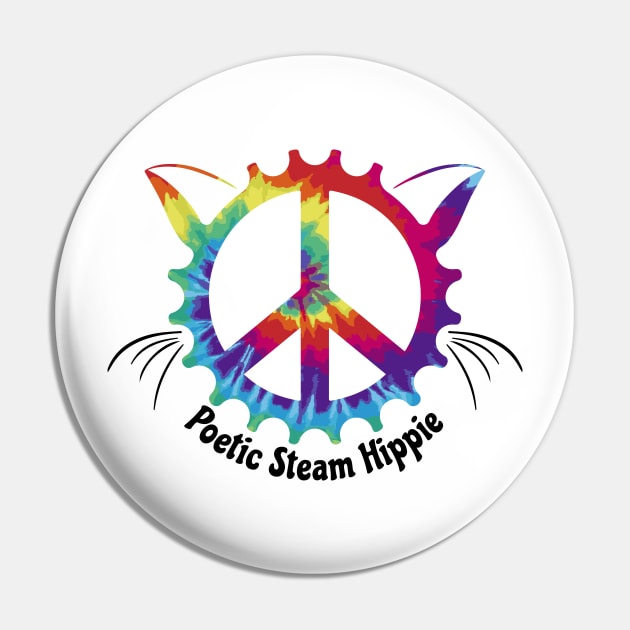 Tie-dye Logo Pin by Steamy Hippie