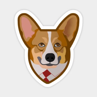 Cute Corgi Drawing Magnet