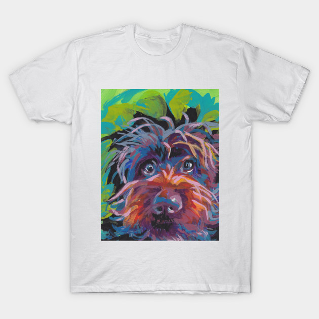 Wirehaired Pointing Griffon Bright Colorful Pop Dog Art