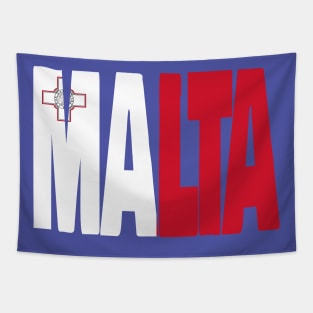 Malta flag stencil Tapestry