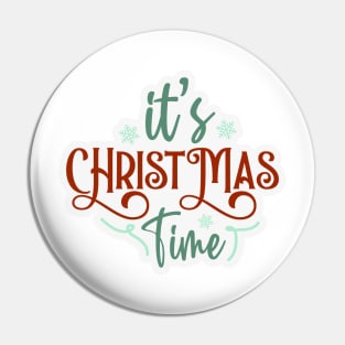 It's Christmastime Sticker Pin