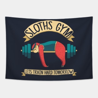 sloths gym Tapestry