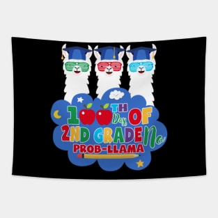 100 Days of 2nd Grade No Probllama Llama Tapestry