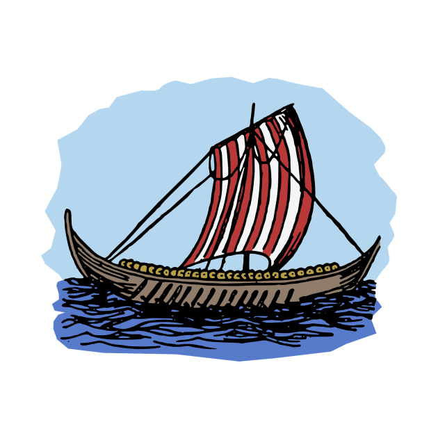 Viking Ship by linesdesigns