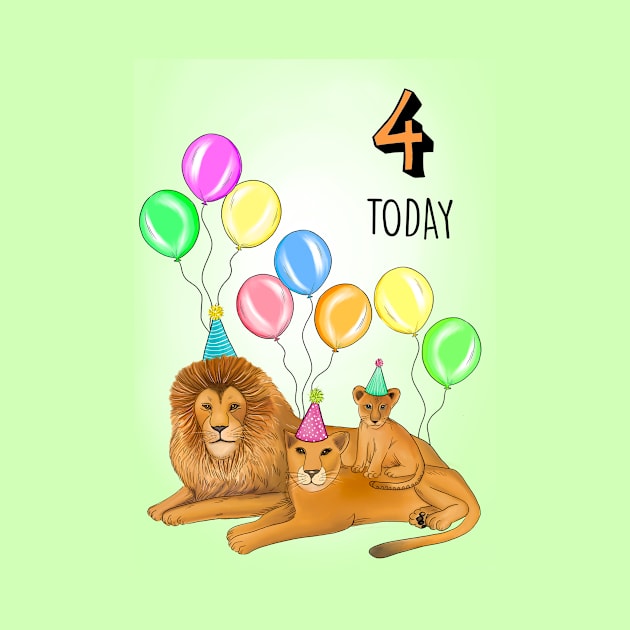 LION FAMILY 4TH BIRTHDAY by Poppy and Mabel