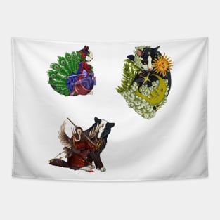 Monmon Japan Cats Sticker Pack Tapestry