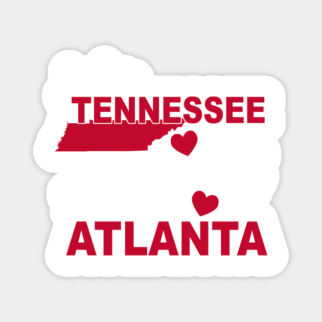 tennessee atlanta Magnet by FUNNY LIFE