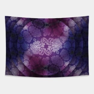 Purple Damask antasy Wallpaper Tapestry