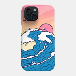 Landscape Wave Sunset Tropical Beach Phone Case