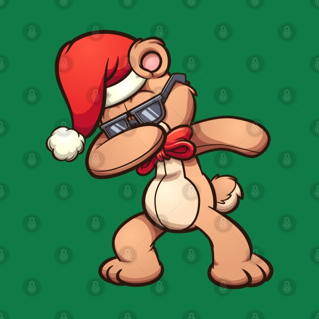 Dabbing Christmas Bear by memoangeles