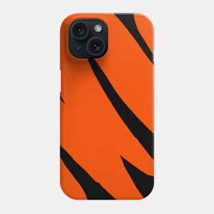 Black and Orange Tiger Print Phone Case