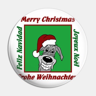 Irish Wolfhound Christmas Pin