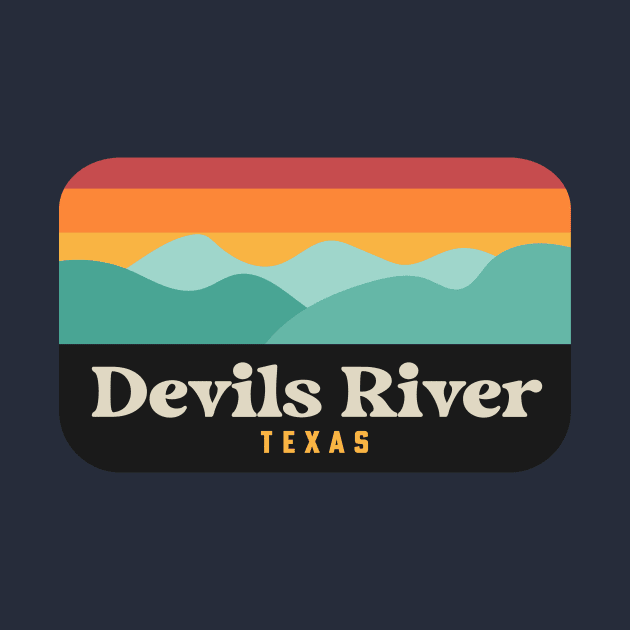 Devils River State Natural Area Texas Fishing Kayaking by PodDesignShop