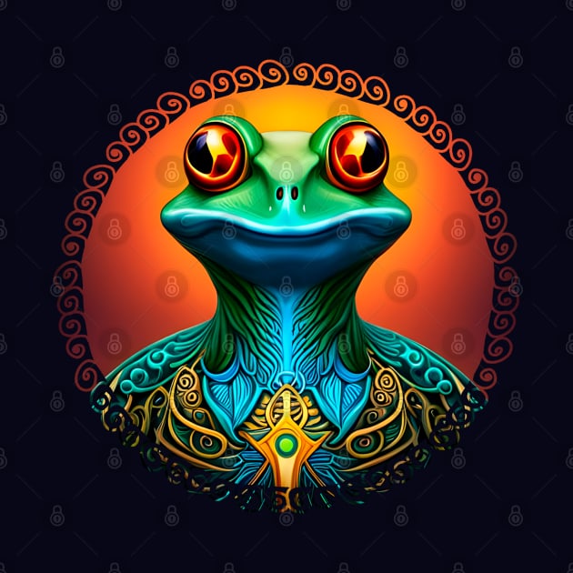 Froggy Animal Spirit (15) - Trippy Psychedelic Frog by TheThirdEye