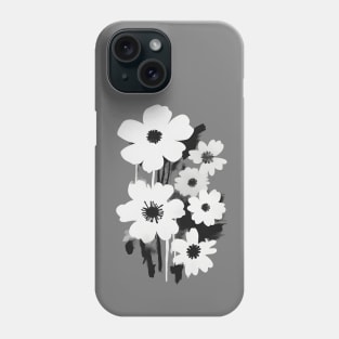 White flowers vintage Phone Case