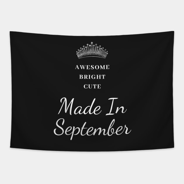 September Birthday Quotes Tapestry by Pris25