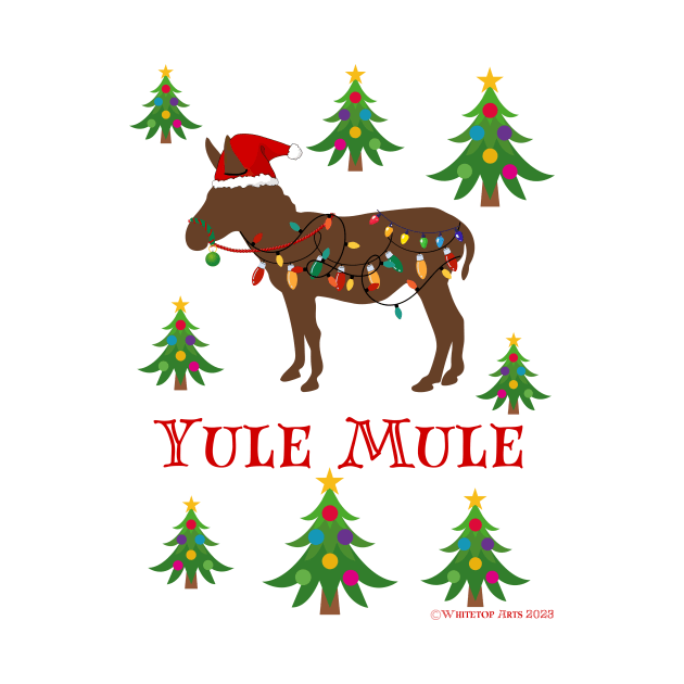 Yule Mule and Christmas Trees Holiday Graphic by Whitetop Arts