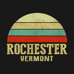 ROCHESTER VERMONT Vintage Retro Sunset T-Shirt