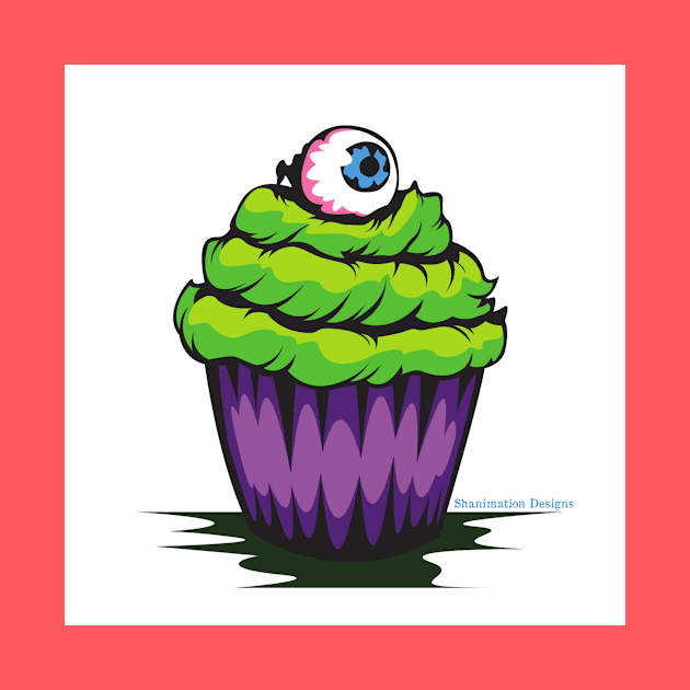 Eyeball Cupcake by Shanimation