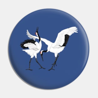 Crane dance Pin