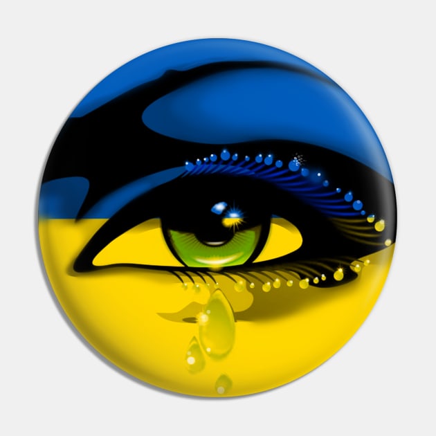 Ukraine - Stop the War Pin by BluedarkArt