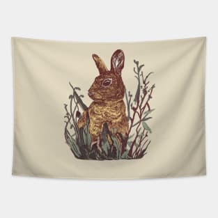 Foliage Bunny Tapestry