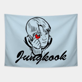 BTS JUNGKOOK FINGER LOVE Tapestry