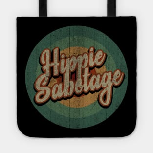 Circle Retro Vintage Hippie Sabotage Tote