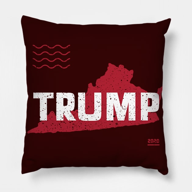 Trump Virginia 2020  - Red Wave, Red State Pillow by Family Heritage Gifts