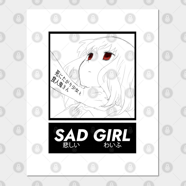Sad Girl Manga Panel Sad Anime Girl Posters And Art Prints Teepublic Au