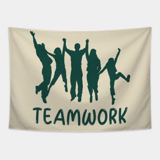 Teamwork makes the dreamwork tees Tapestry