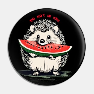 a small cute hedgehog Pin