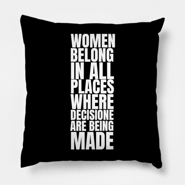 Not fragile like a flower fragile like a bomb, feminist quote, women power Pillow by Maroon55