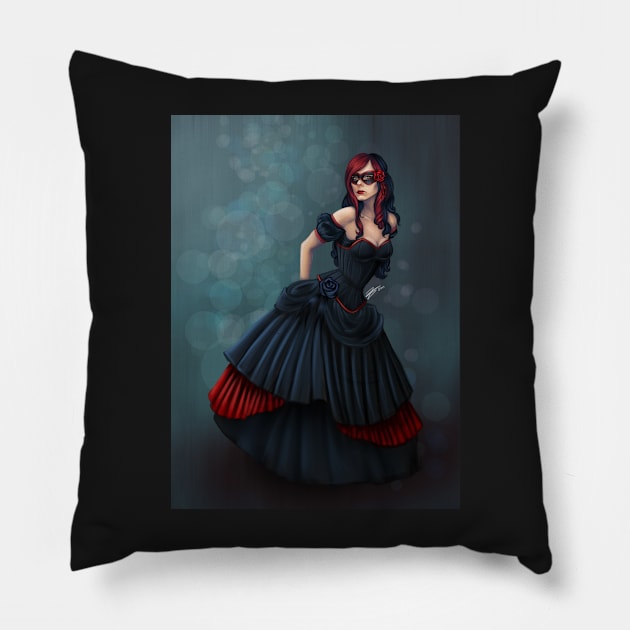 Dress Her Up In Fairy Tales Pillow by terasart