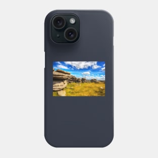 Dartmoor Tor, National Park, Devon, UK Phone Case