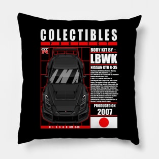 JDM LIBERTYWALK NISSAN GTR R-35 BLACK Pillow