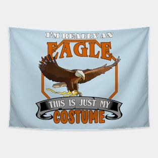 Halloween Costume T-Shirt I'm Really an Eagle Tapestry