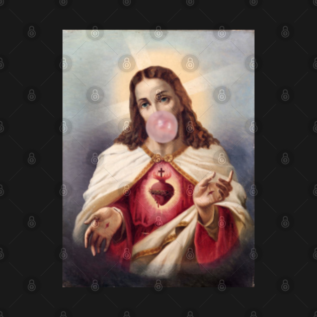 Jesus Bubble Gum Jesus TShirt TeePublic
