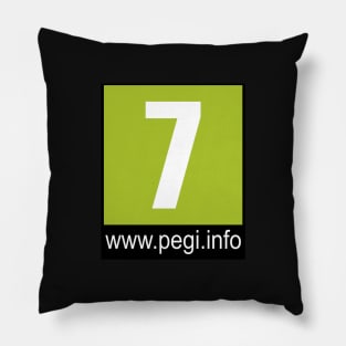 Videogame Label Pegi 7 Pillow