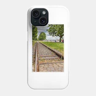 Railway Track at Untermainkai - Frankfurt am Main Phone Case