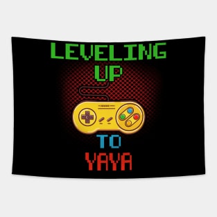 Promoted To YAYA T-Shirt Unlocked Gamer Leveling Up Tapestry