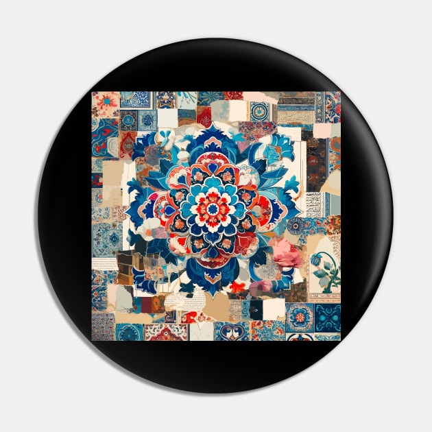 Collage Islamic Art Iznik Tiles Pin by Krepulah Design Tees