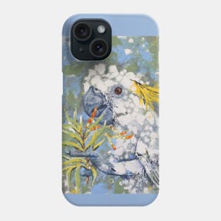 "Sulphur Secateur" Sulphur-Crested Cockatoo Phone Case