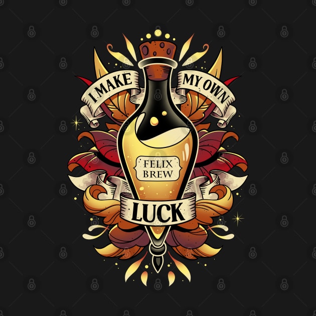 Elixir of Golden Luck - Lucky Felix Brew by Snouleaf