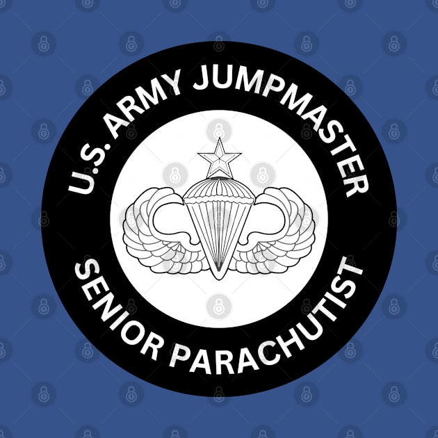 Army Senior Jump Wings - Airborne Jumpmaster by Desert Owl Designs