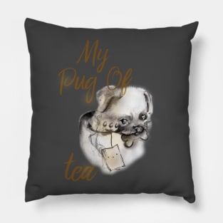 My Pug of Tea Pillow