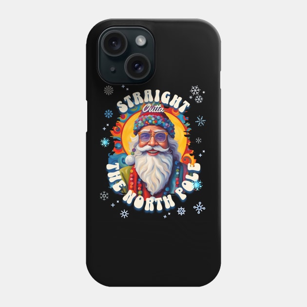 Santa Straight Outta The North Pole Phone Case by 2HivelysArt