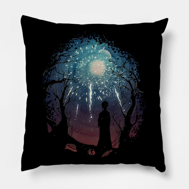 Happy New Year - Fireworks Pillow by sket_chy